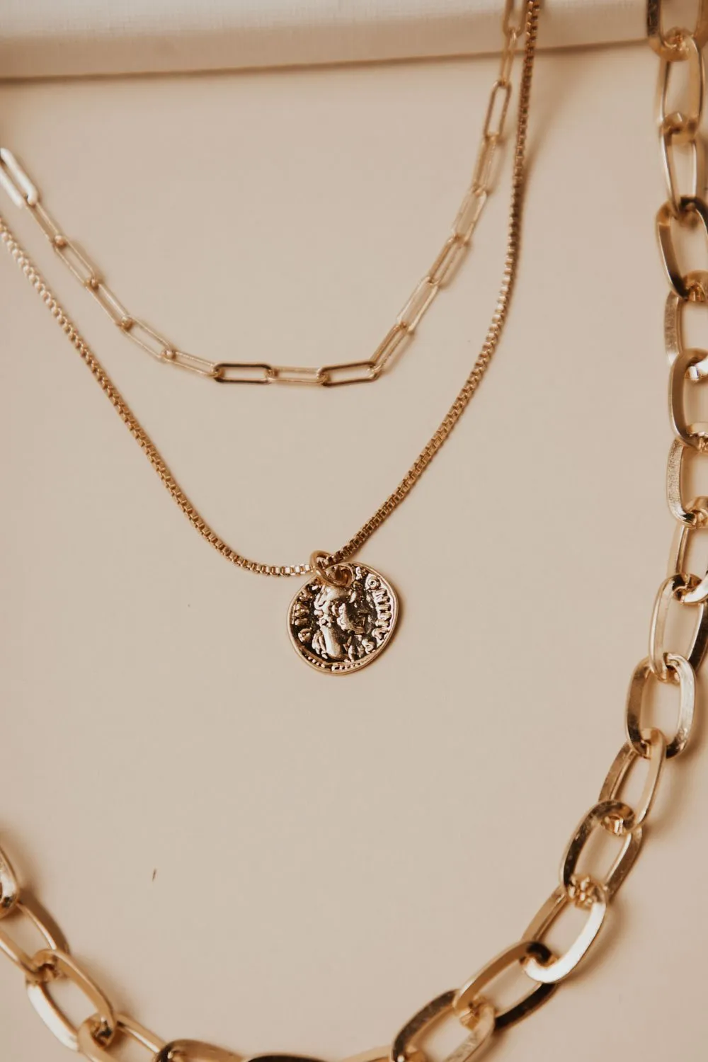 Long Chain Layered Necklace