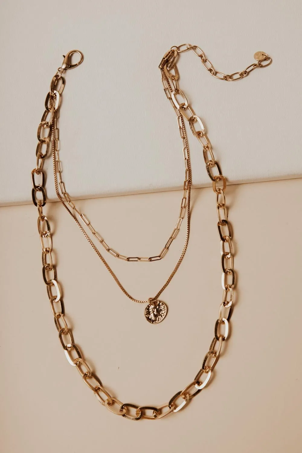 Long Chain Layered Necklace