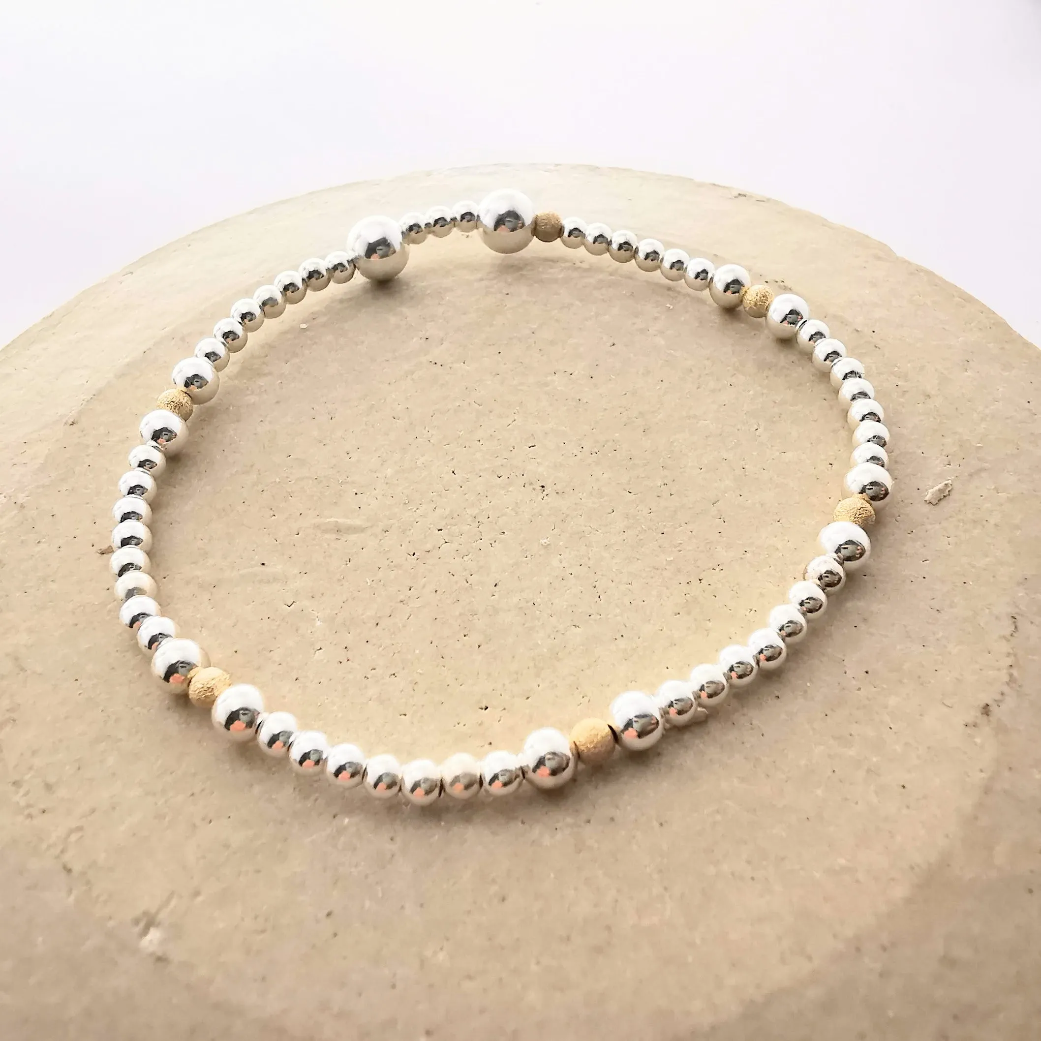 Maison Stack - Sterling Silver Bead Bracelet Collection