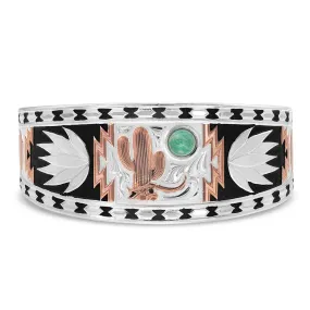 Montana Silversmiths Unisex Desert Serenade Cactus Cuff Bracelet BC4290RG