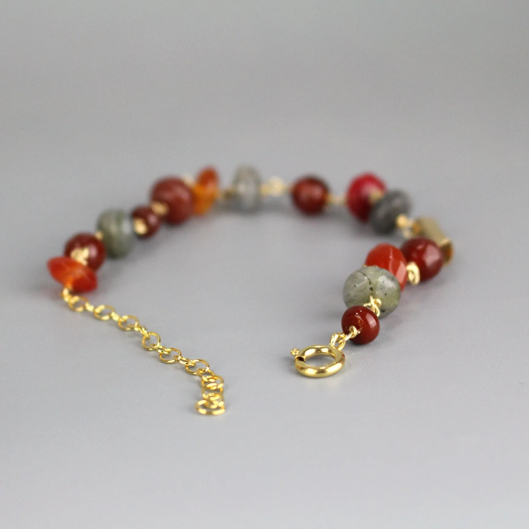 Multi-Stone Chain Bracelet