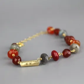 Multi-Stone Chain Bracelet