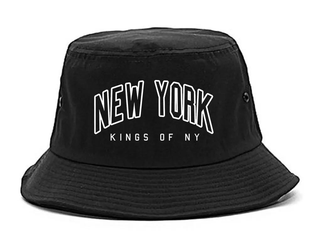 New York Blue And Orange Mens Bucket Hat