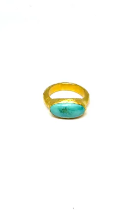 Oblong Turquoise Ring