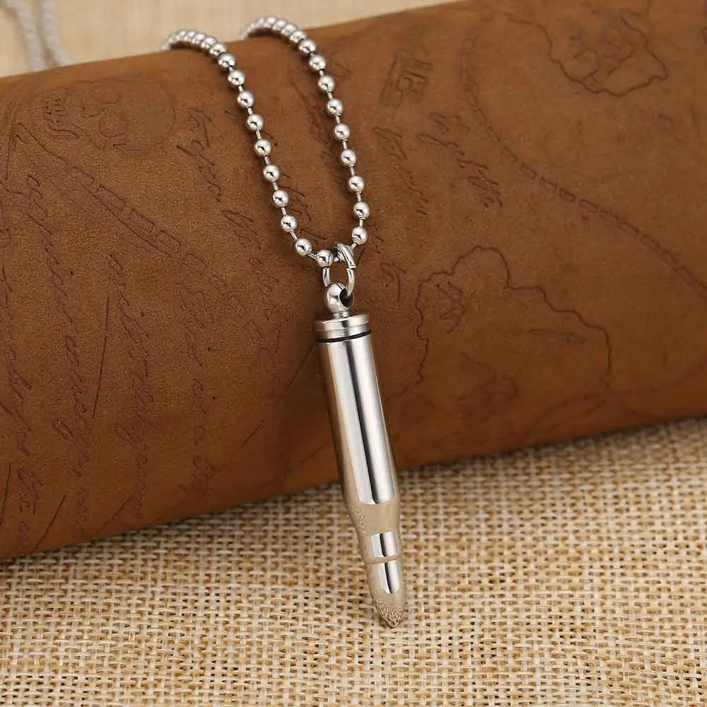 Personalized Bullet Pendant Urn Necklace for Ashes | Jovivi