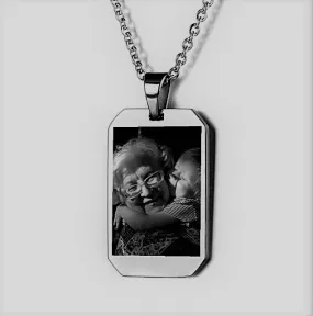 Personalized Dog Tag Necklace-Mothers Day Gift For Grandmom