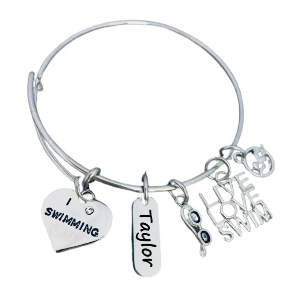 Personalized Engraved Swim Bracelet