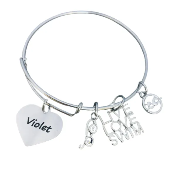 Personalized Engraved Swim Bracelet