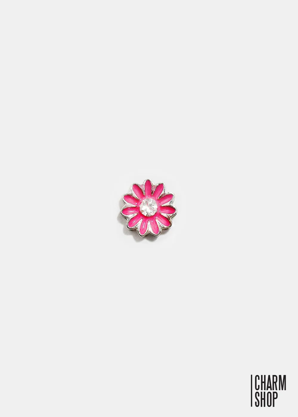 Pink Daisy Locket Charm