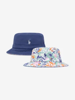 Ralph Lauren Boys Reversible Bucket Hat in Multicolour