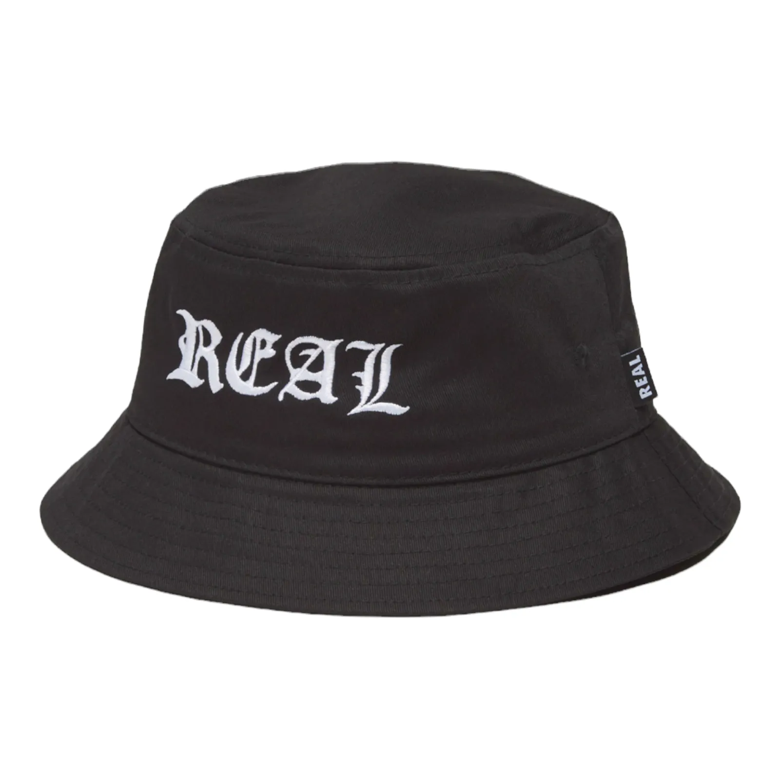 Real Script Bucket Hat Black