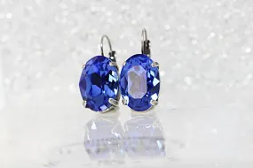 Sapphire Crystal Earrings