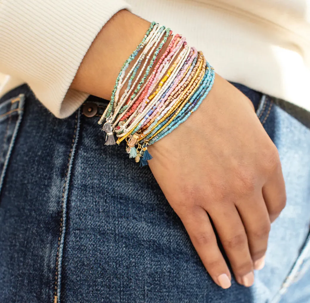 Scout Chromacolor Miyuki Bracelet Trio - Bright Multi/Silver