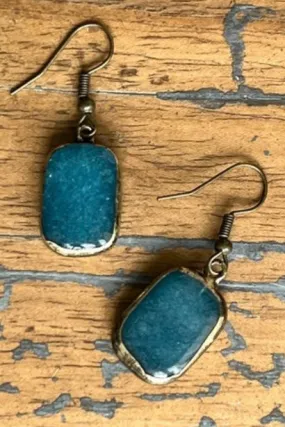 Sicily Earrings Turquoise Pine