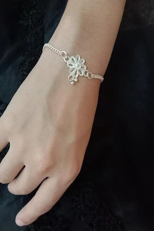 Silver Linings "Phulwa" Silver Filigree Bracelet