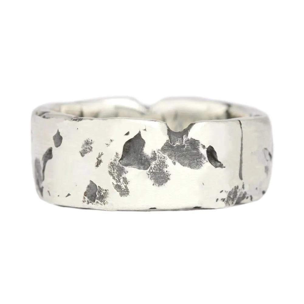 Silver Mens Rock Ring