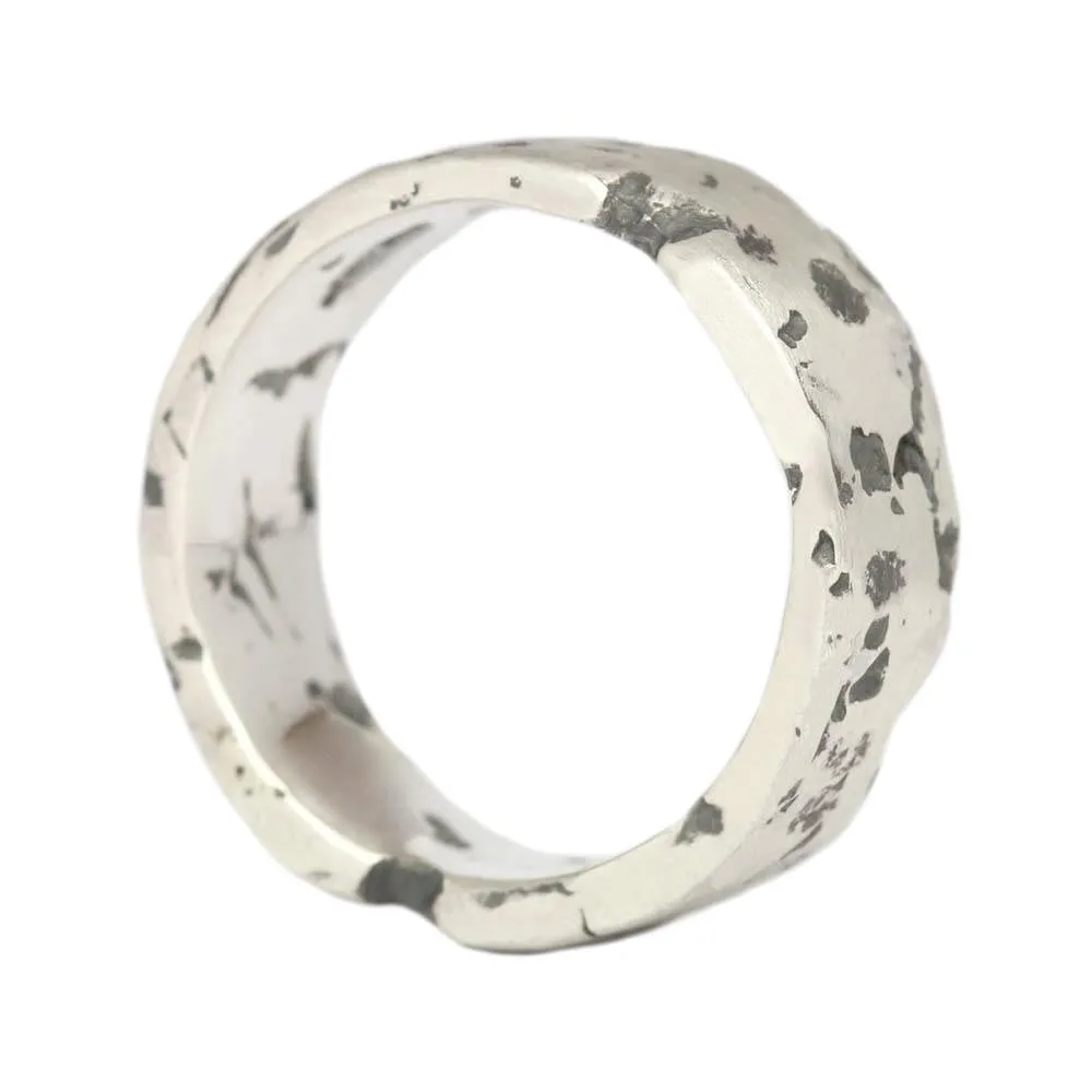 Silver Mens Rock Ring