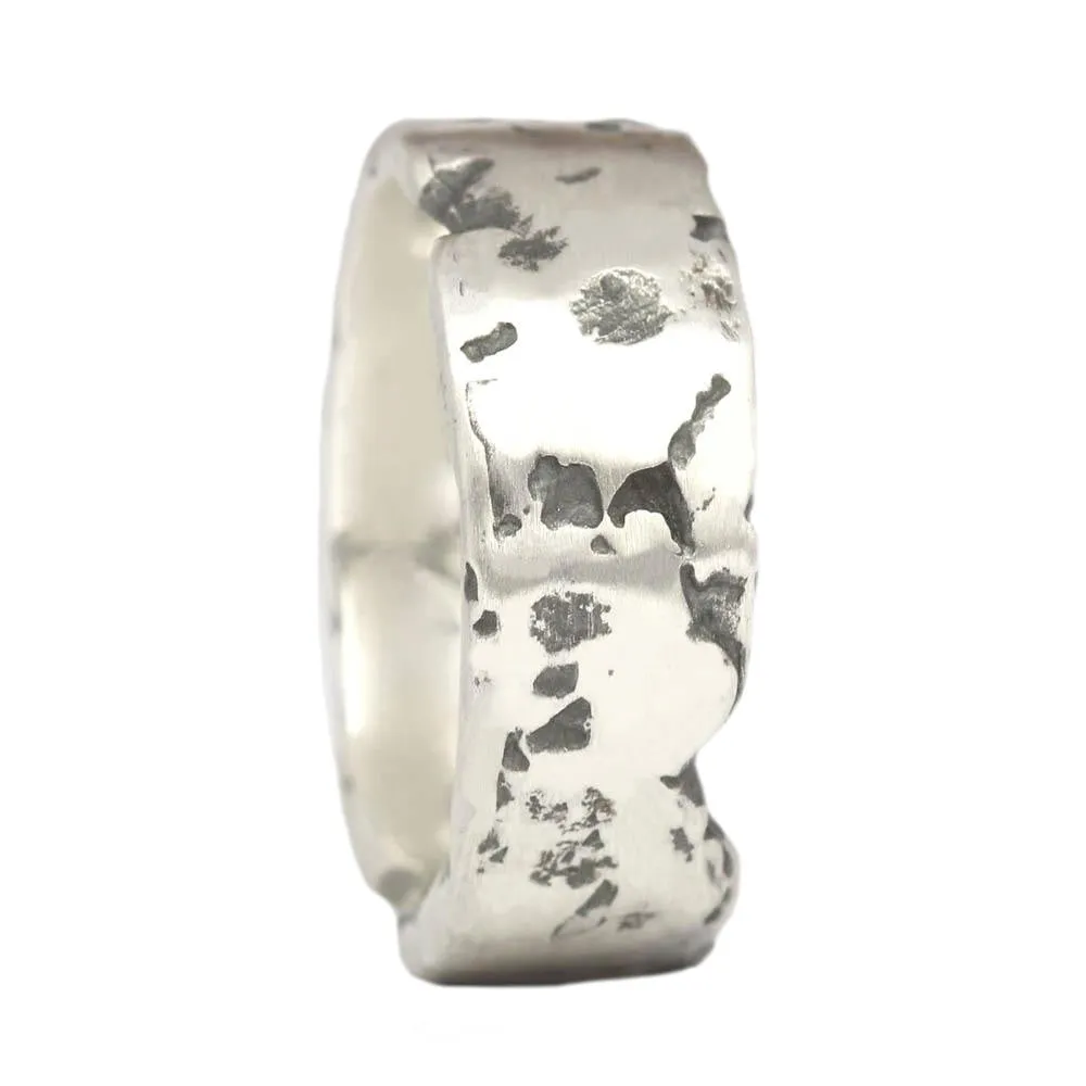 Silver Mens Rock Ring