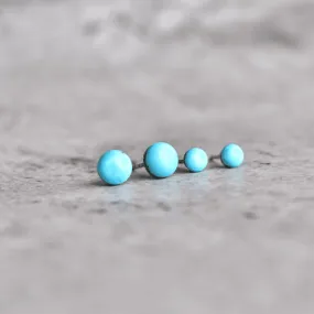 Sky Button - Turquoise Studs