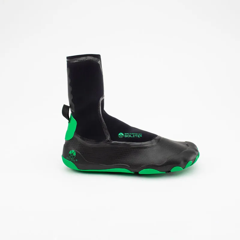 Solite Custom 2.0 3mm Booties-Black/Green