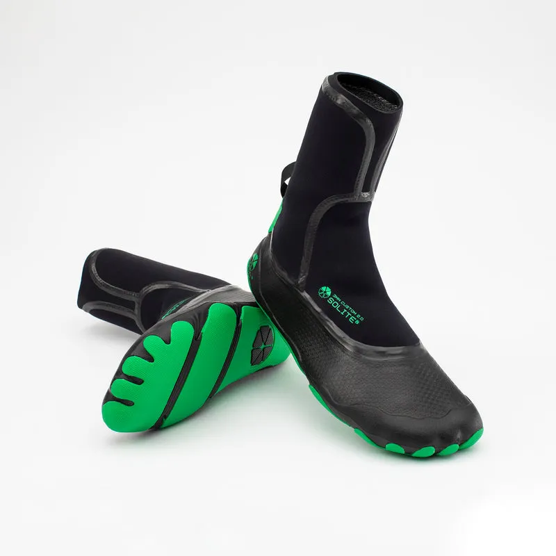 Solite Custom 2.0 3mm Booties-Black/Green