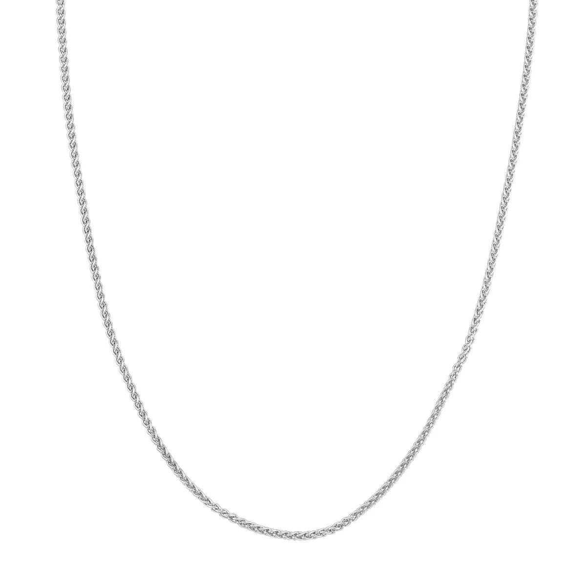 Sterling Silver 2.25mm Wheat Chain with Lobster Lock