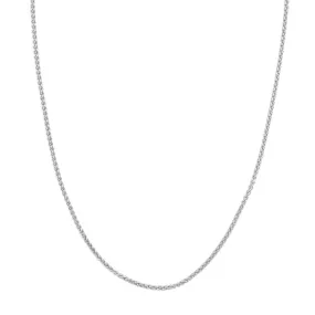 Sterling Silver 2.25mm Wheat Chain with Lobster Lock