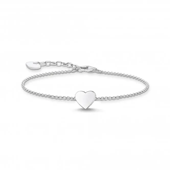 Sterling Silver Heart Bracelet A2044-001-21-L19V