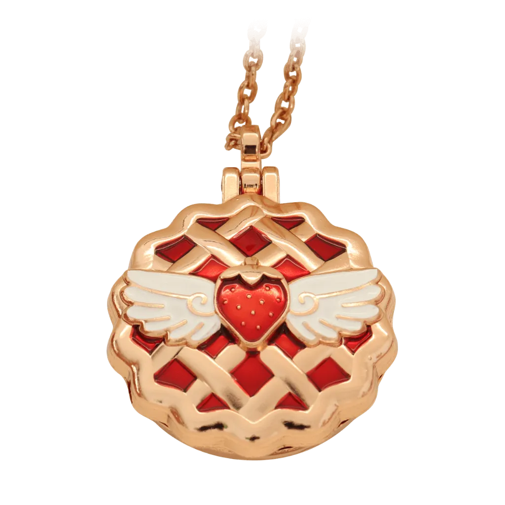 Strawberry Pie Mirror Locket