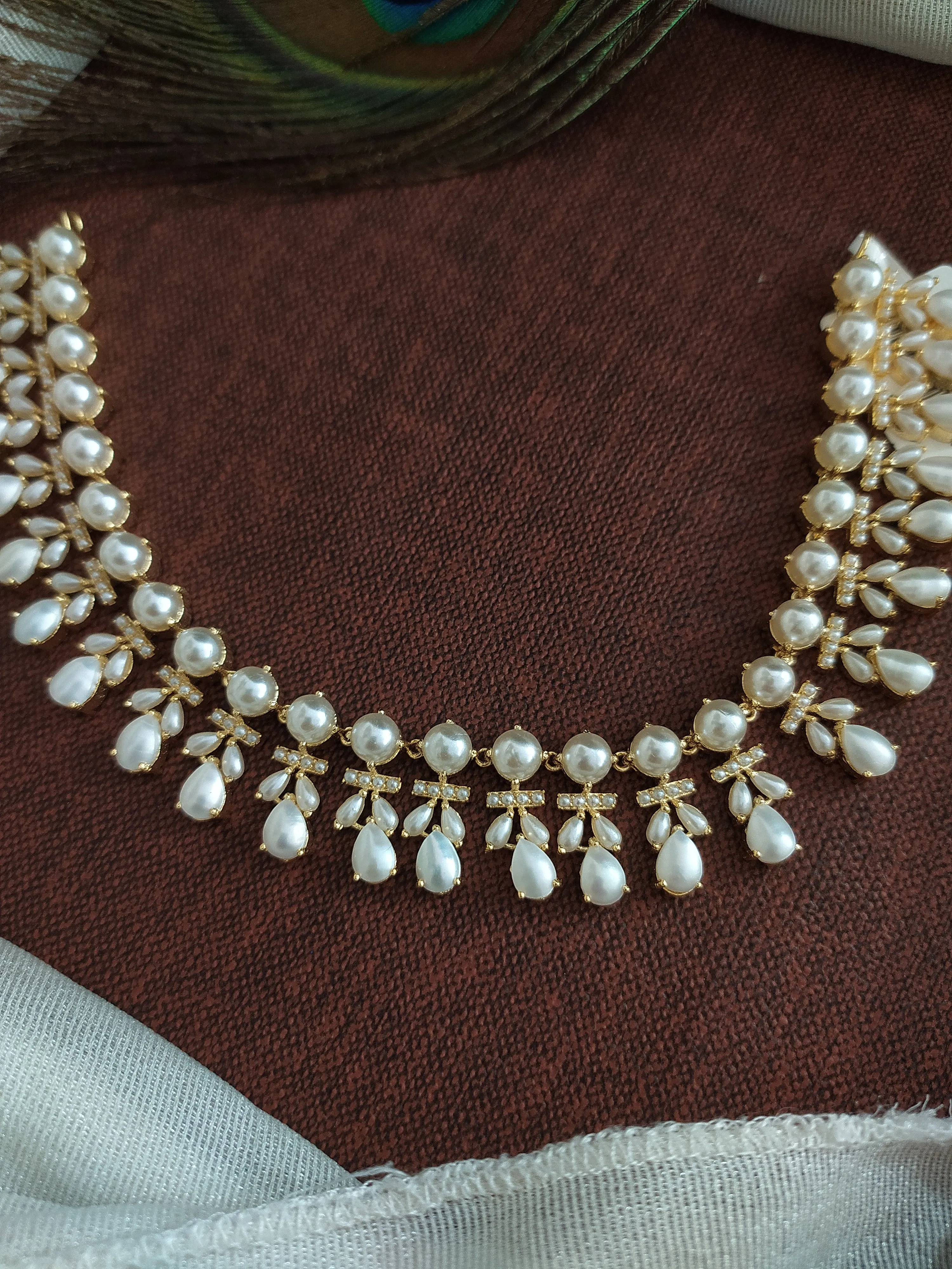 Superior Quality Real Pearl Necklace Set