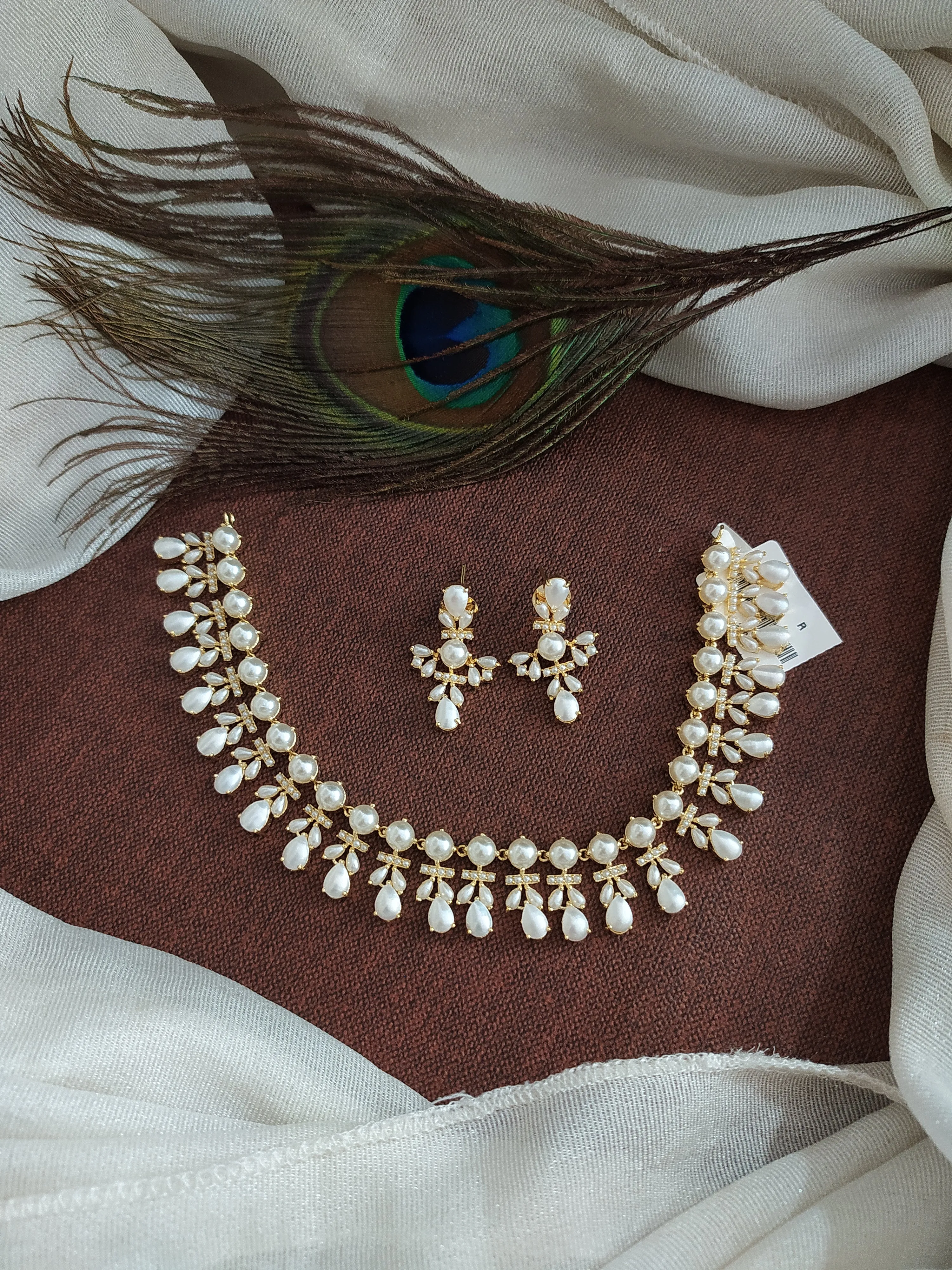 Superior Quality Real Pearl Necklace Set