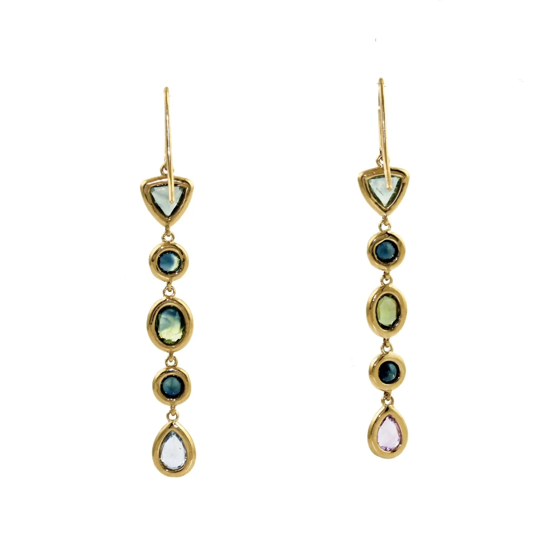 The Estelle Sapphire Earrings x 14K