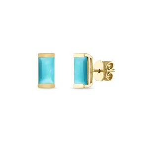 Turquoise Bonbon Stud Earrings