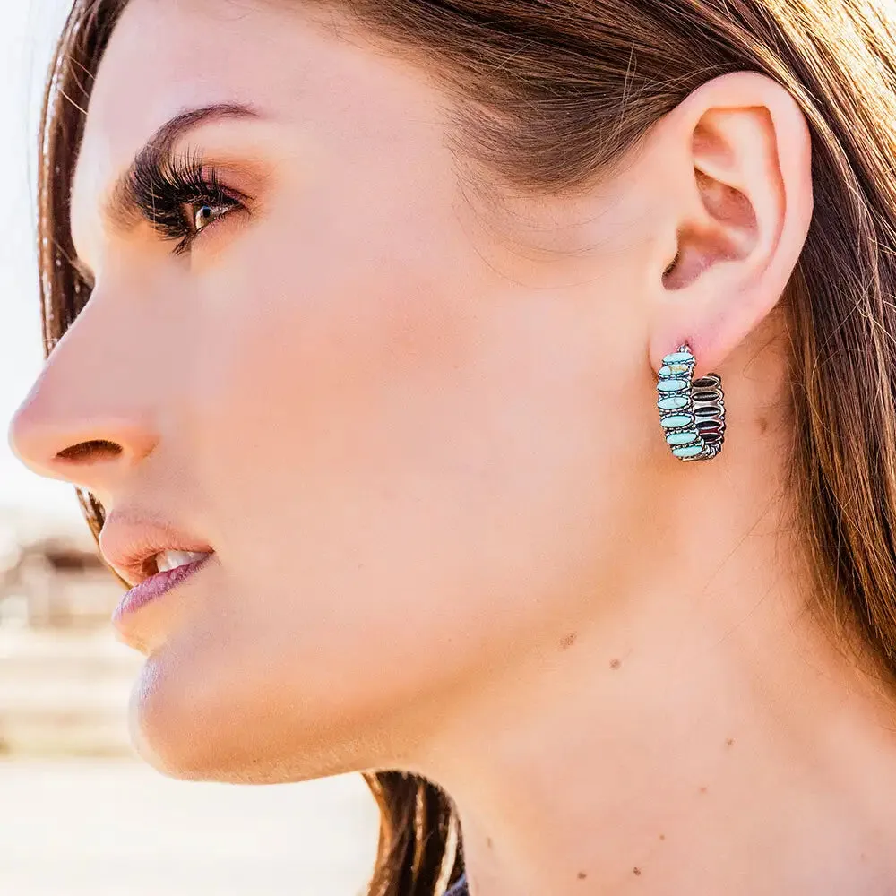 Turquoise Run Earrings