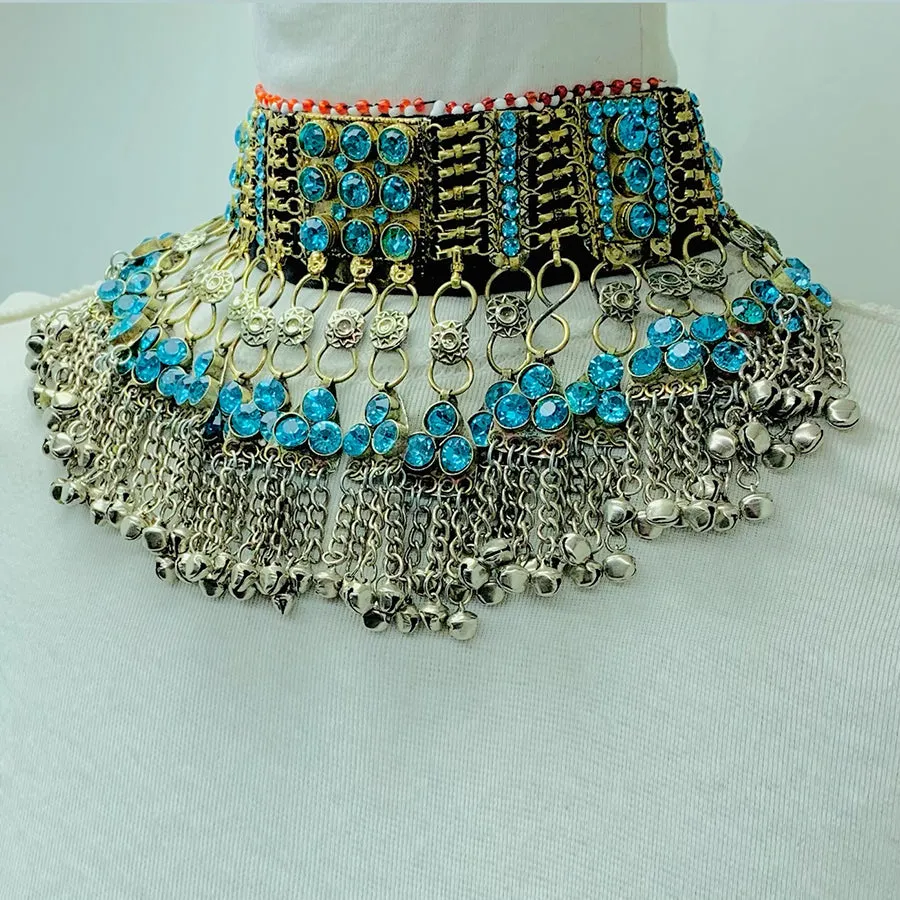 Turquoise Stones Handmade Choker Necklace