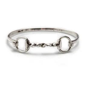 Twisted Snaffle Horse Bit Bangle Bracelet