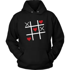 Valentine Tic Tac Toe Love Wins Hoodie