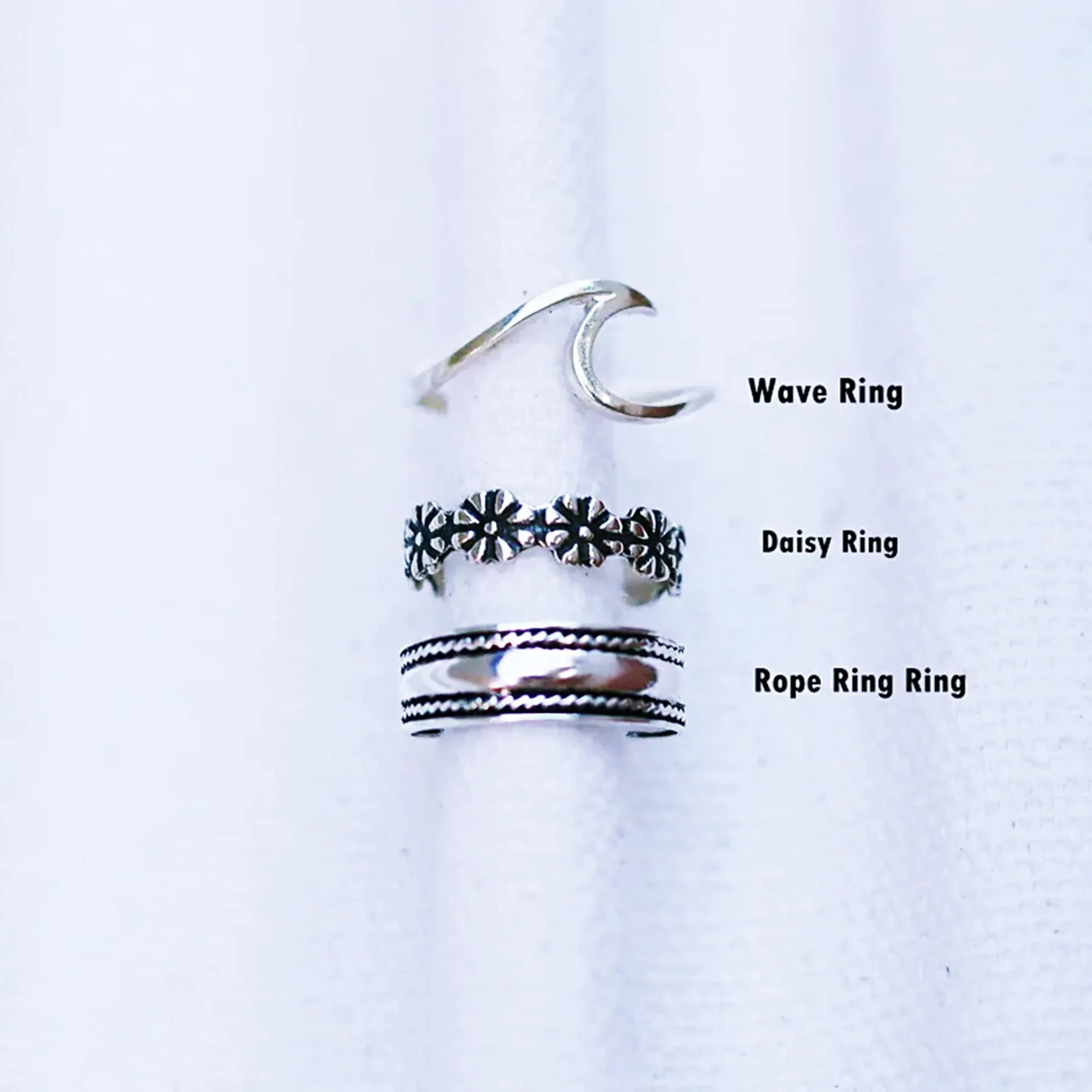 Wave Toe Ring