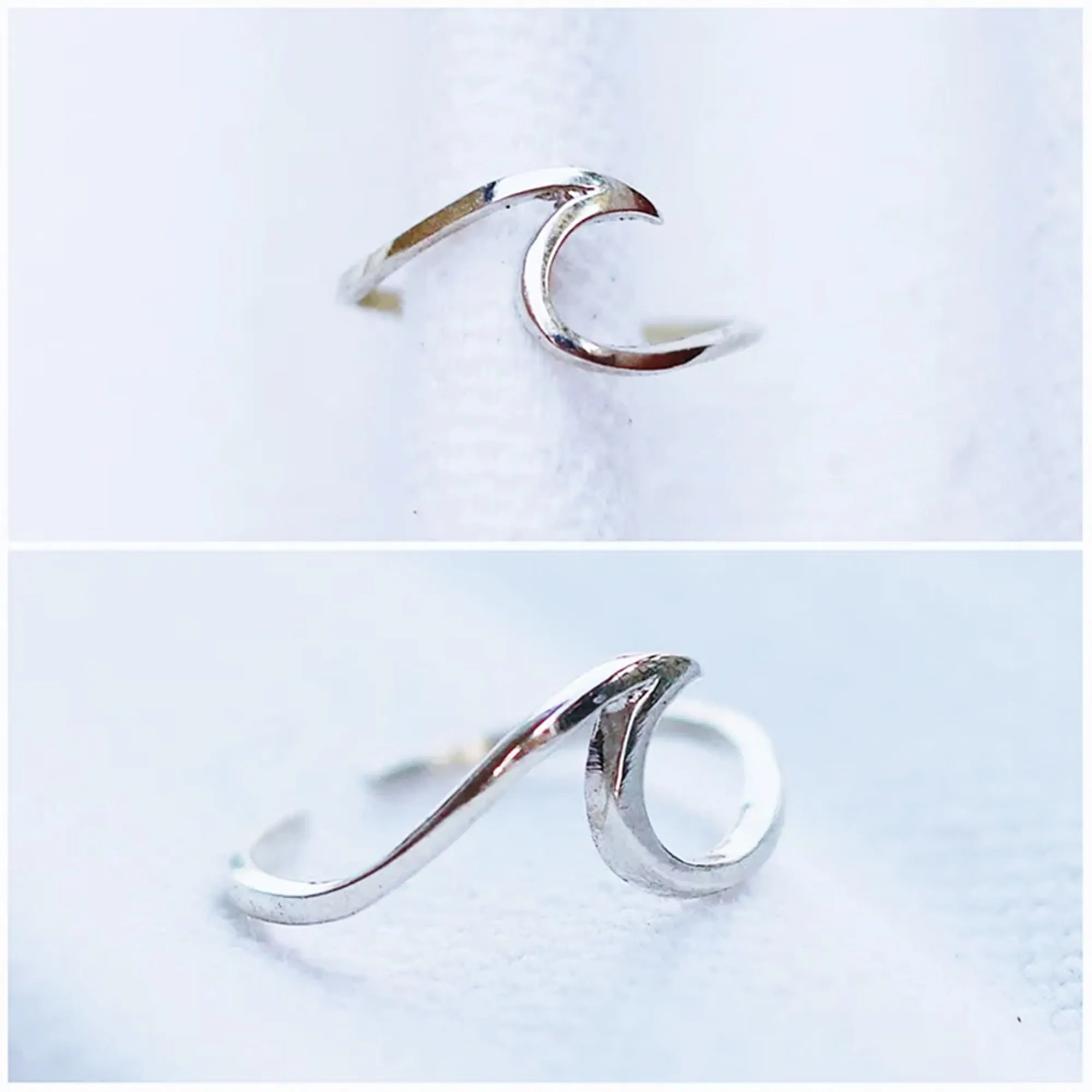 Wave Toe Ring