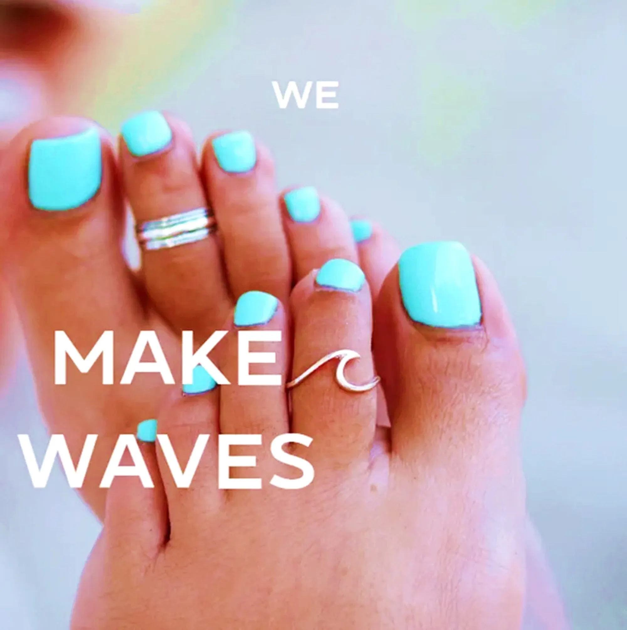 Wave Toe Ring