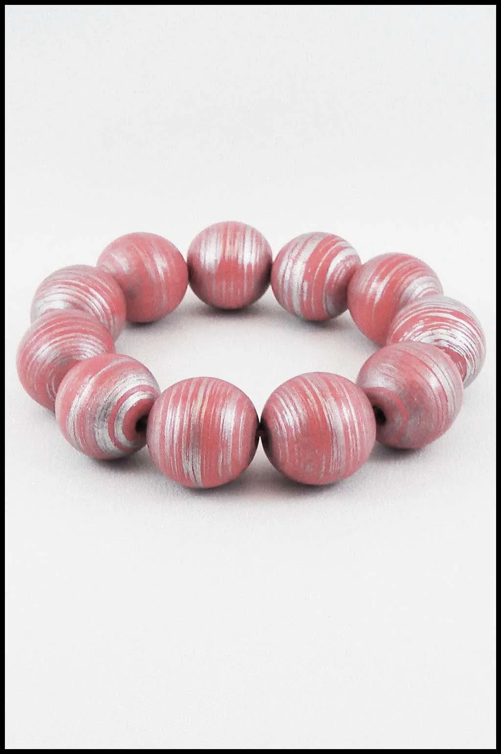 Wood Bead Stretch Bracelet