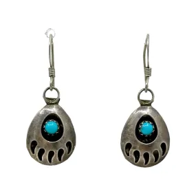 Zuni Sterling silver turquoise earrings GM04